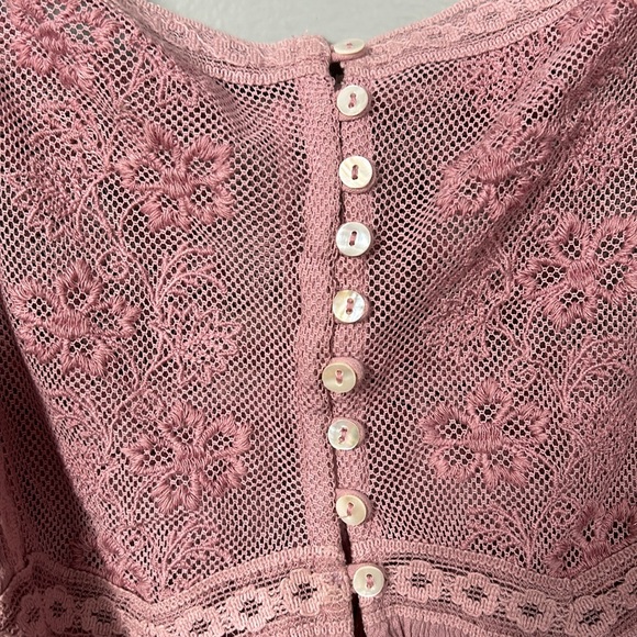 Free People Tops Nwt Free People Still The One Lace Trim Bodysuit size Large - Picture 10 of 16